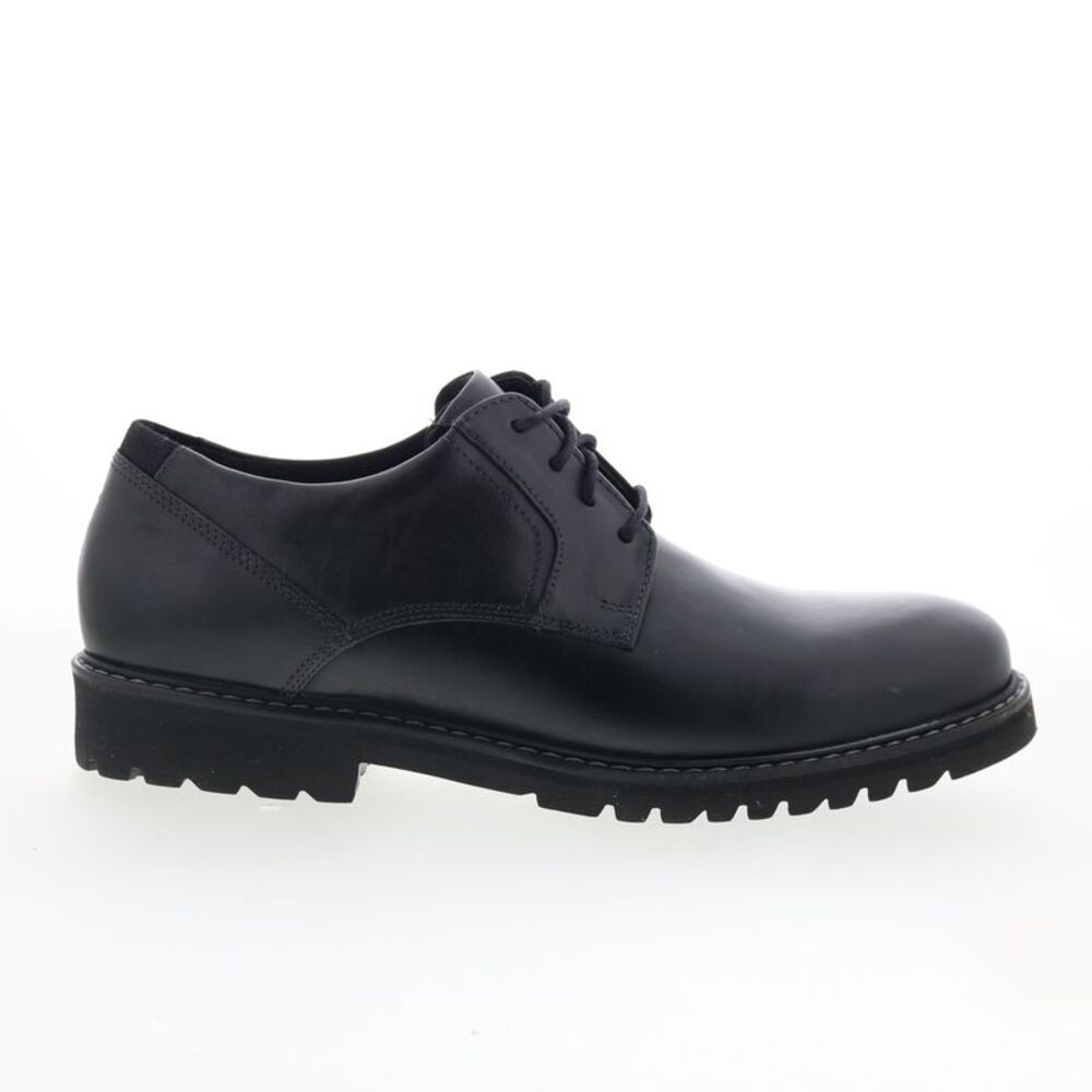 Rockport Mens Maverick Plain Toe Oxford Black Shoes (NWT)